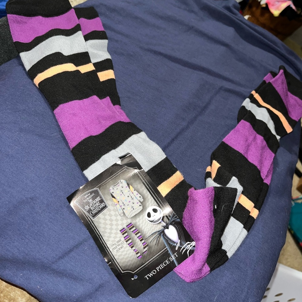 Nightmare before Christmas long socks.